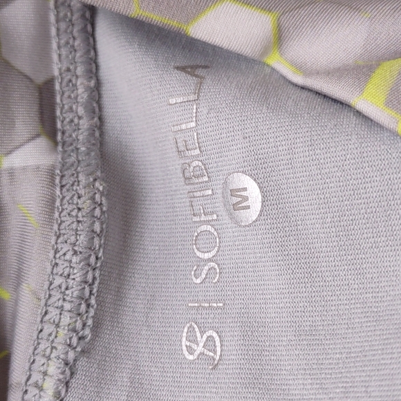 Sofibella top long sleeve tennis top with high neckline. Piping accent. - Picture 3 of 4
